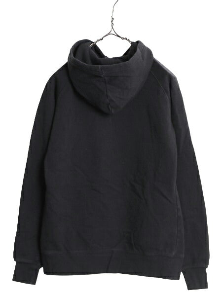 US企画 ノースフェイス プリント スウェット フード パーカー レディース S / 古着 The North Face アウトドア トレーナー 裏起毛 ブラック