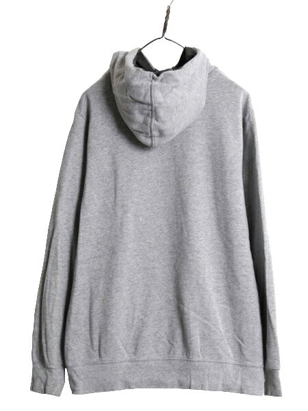 ノースフェイス プリント スウェット フード パーカー メンズ L 古着 The North Face プルオーバー 裏起毛 トレーナー アウトドア 2トーン
