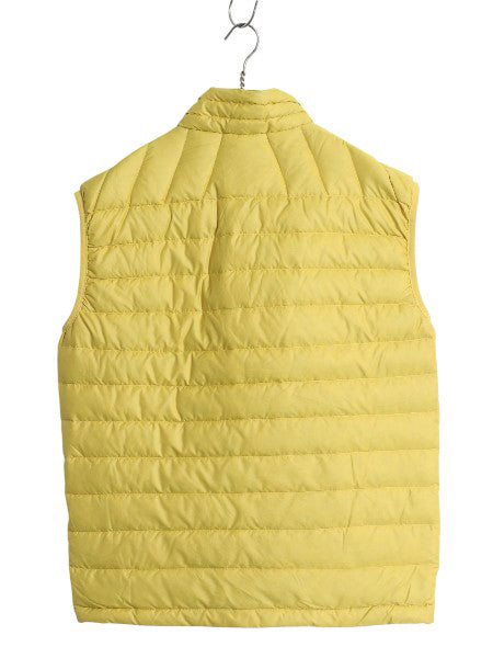 パタゴニア ダウン セーター ベスト メンズ S 古着 09年製 フルジップ 800フィル アウトドア パッカブル 重ね着 前開き シンプル トップス