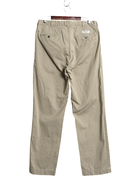 00s ポロ ラルフローレン コットン チノ パンツ 34 32 / オールド スラックス チノパン ストレート ノータック アーミー タイプ ポロチノ