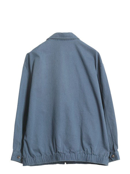 90s ポロ ラルフローレン スイングトップ ジャケット メンズ M / オールド コットン ブルゾン フルジップ ジャンパー ワンポイント ブルー