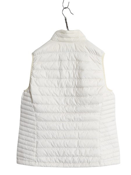 パタゴニア ダウン セーター ベスト レディース XL / 14年製 フルジップ 800フィル アウトドア パッカブル 重ね着 前開き 大きいサイズ 白