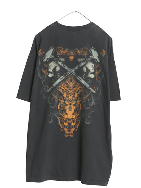 00s WWE トリプルH 両面 プリント Tシャツ メンズ XL / 古着 オールド オフィシャル プロレス アメプロ WWF グラフィック 大きいサイズ 黒
