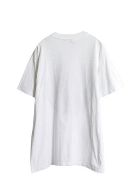90s USA製 アニマル アート プリント Tシャツ メンズ L / オールド メッセージ イラスト グラフィック シングルステッチ ヘビーウェイト 白