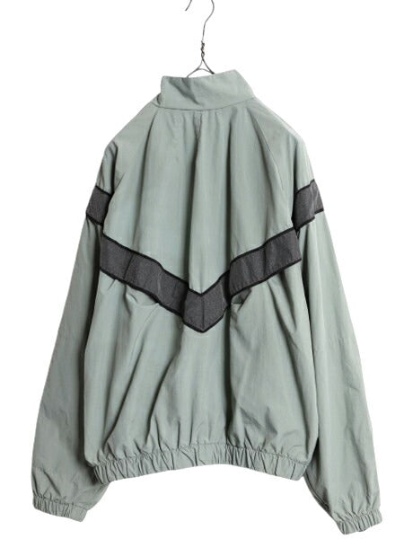 90s 99年製 米軍実物 US ARMY ナイロン トレーニング ジャケット MEDIUM SHORT 古着 オールド 軍物 PFU ミリタリー ブルゾン ジャンパー 灰
