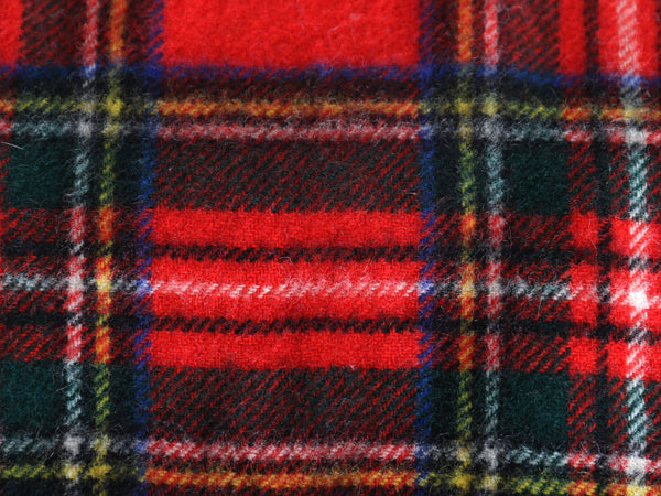 90s スコットランド製 ブルックスブラザーズ マフラー メンズ レディース 古着 オールド ラム ウール チェック フリンジ付き シンプル 防寒