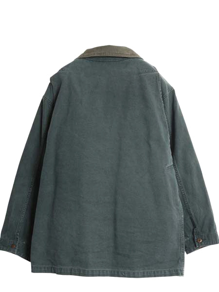 90s エルエルビーン ダック ハンティング ジャケット レディース L オールド カバーオール フィールド コート 脱着 チェック 中綿 ライナー