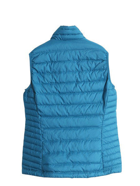 パタゴニア ダウン セーター ベスト レディース S / 15年製 フルジップ 800フィル アウトドア パッカブル 重ね着 前開き ターコイズ ブルー