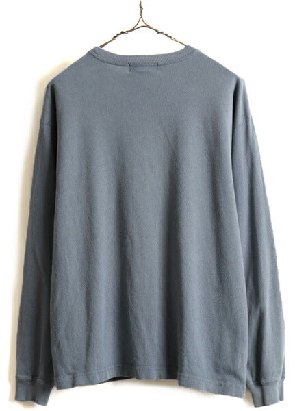 90s ■ ワーナー ルーニー テューンズ 刺繍 長袖 Tシャツ ( メンズ レディース M ) 古着 90年代 ポケット付き アニメ ロンT キャラクター