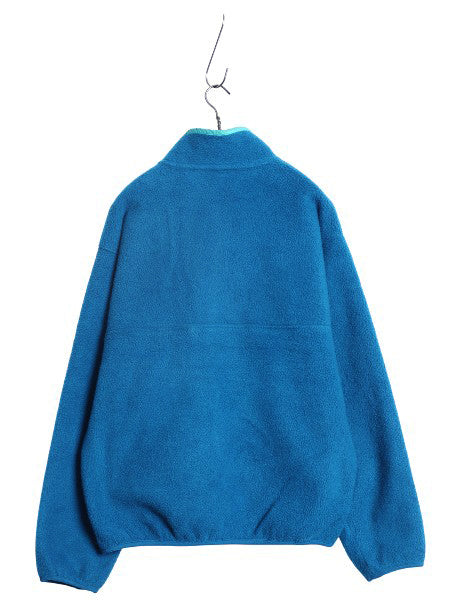 90s パタゴニア スナップT メンズ L 古着 91年製 オールド アウトドア フリース プルオーバー ジャケット ブルゾン Rマーク 旧タグ ブルー