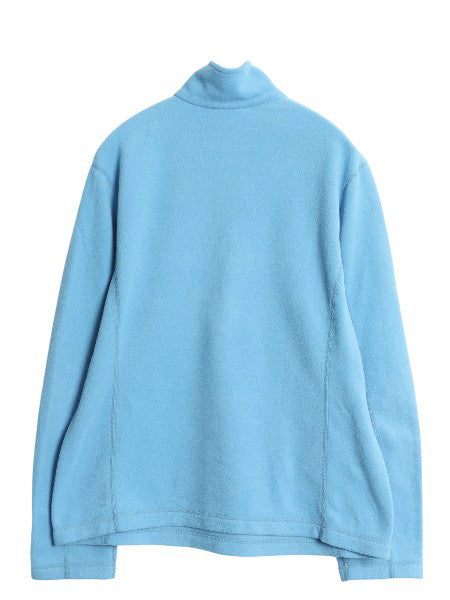 パタゴニア マイクロD ハーフジップ フリース プルオーバー レディース L 古着 15年製 ロンT 長袖 Tシャツ ハイネック アウトドア トップス