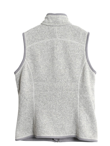 パタゴニア ベターセーター ベスト レディース S 12年製 フリース セーター 前開き フルジップ アウトドア ハイネック 重ね着 ワンポイント