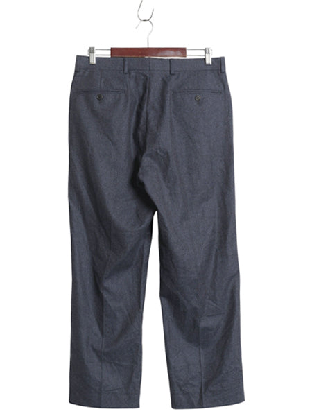 ブルックスブラザーズ カノニコ フラノ ウール スラックス パンツ メンズ 33 古着 ノータック ストレート トラウザー 高級 イタリア製 生地