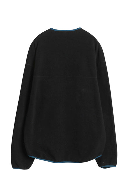 90s USA製 ★ パタゴニア エル キャプリーン プルオーバー メンズ XL オールド フリース ロンT ジャケット アウトドア カヤック カヌー 黒