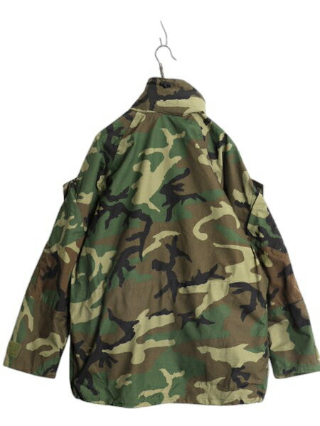 00s 米軍実物 USMC ECWCS ゴアテックス ウッドランドカモ 迷彩 ミリタリー ジャケット MEDIUM REGULAR / オールド 2nd GEN 軍物 収納フード