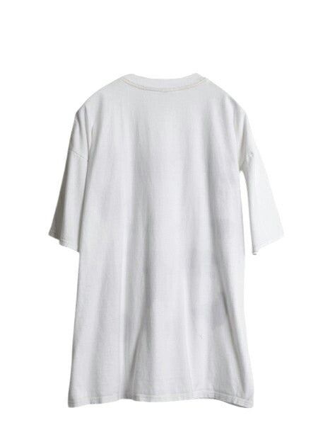 90s ベア イラスト メッセージ プリント Tシャツ メンズ レディース XL / オールド アニマル クマ グラフィック アート プリントT ホワイト
