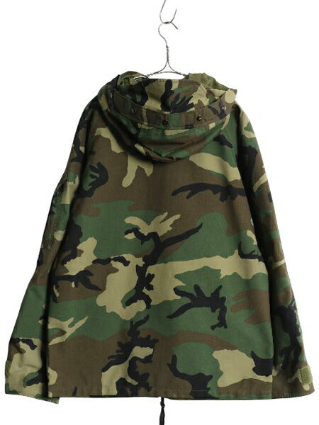 90s 米軍実物 US ARMY ECWCS ゴアテックス ウッドランドカモ 迷彩 ミリタリー ジャケット SMALL SHORT オールド 96年製 1st GEN パーカー