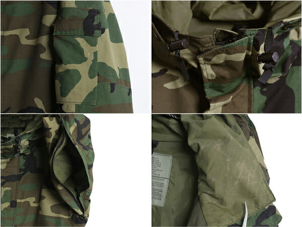 90s 米軍実物 US ARMY ECWCS ゴアテックス ウッドランドカモ 迷彩 ミリタリー ジャケット MEDIUM REGULAR / 軍物 96年製 1st GEN パーカー