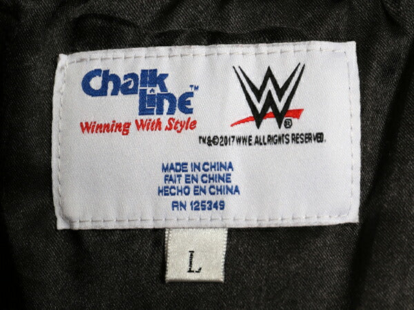 デッドストック NWO 中綿 ナイロン スタジャン メンズ L 両面 ロゴ プリント ジャンパー ブルゾン オフィシャル プロレス アメプロ 黒 WWE