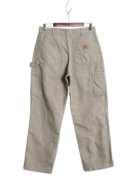 US企画 カーハート ウォッシュド ダック ペインター パンツ メンズ 32 30 / ワーク ゆったり ストレート ヘビーウェイト ボトムス デザート
