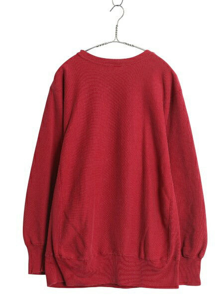 90s USA製 チャンピオン リバースウィーブ カレッジ 刺繍 スウェット メンズ XL / オールド トレーナー 裏起毛 大きいサイズ バーガンディ