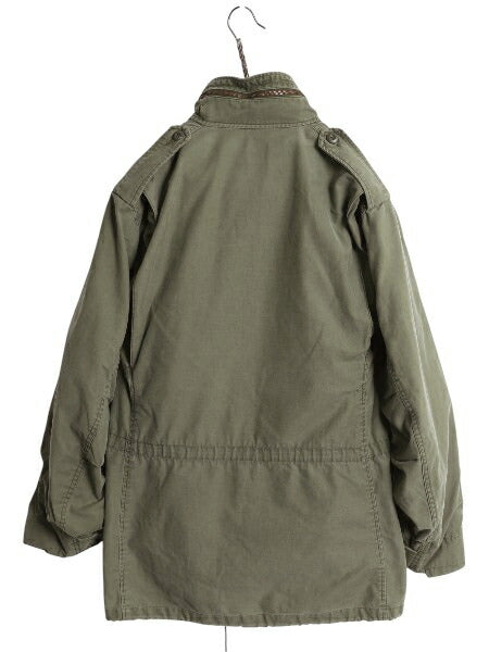 80s 米軍実物 US ARMY M-65 フィールド ジャケット MEDIUM SHORT / 古着 ヴィンテージ ミリタリー アーミー 軍物 ブルゾン 3rd ブラス M65