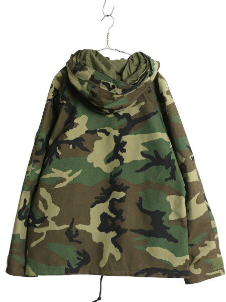 90s 米軍実物 US ARMY ECWCS ゴアテックス ウッドランドカモ 迷彩 ミリタリー ジャケット MEDIUM SHORT オールド 96年製 1st GEN パーカー