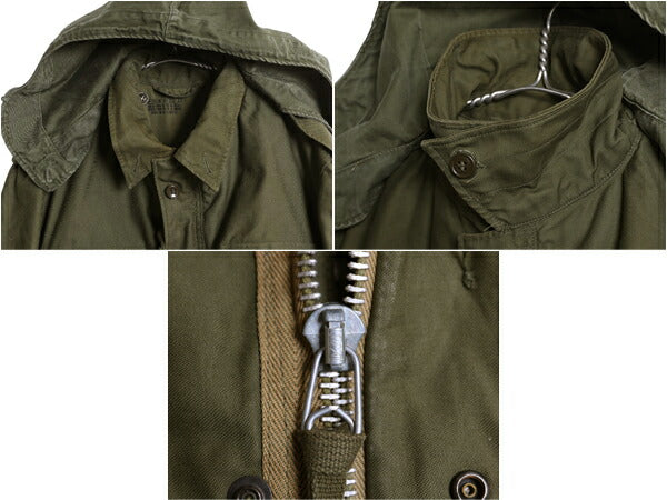 50s 米軍実物 US ARMY M-51 フィールド ジャケット MEDIUM REGULAR / 53年製 ヴィンテージ ミリタリー 軍物 M51 初期 ブルゾン フード付き