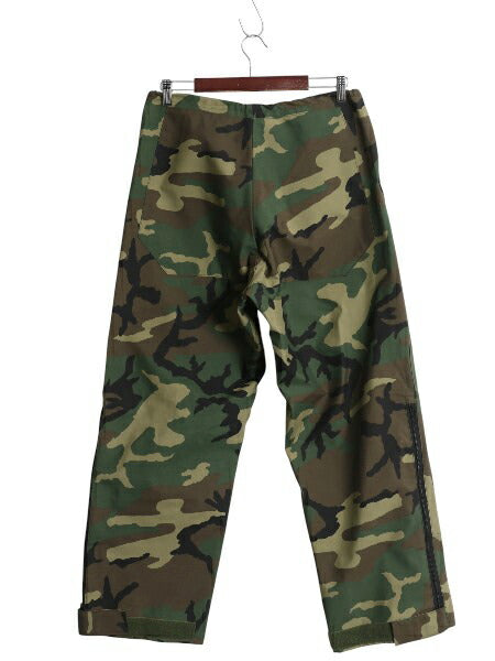 デッドストック 00s 米軍実物 US ARMY ウッドランド カモ オーバー パンツ SMALL REGULAR / ECWCS ゴアテックス ミリタリー ナイロン 迷彩
