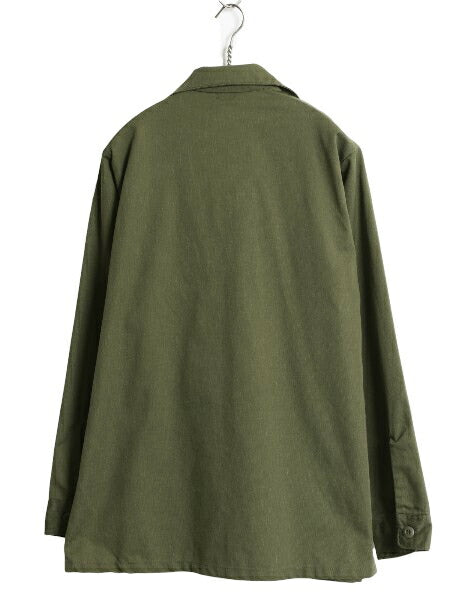 デッドストック 80s 米軍実物 US ARMY ユーティリティ シャツ メンズ M / 87年製 ヴィンテージ ミリタリー アーミー 軍物 OG507 オリーブ