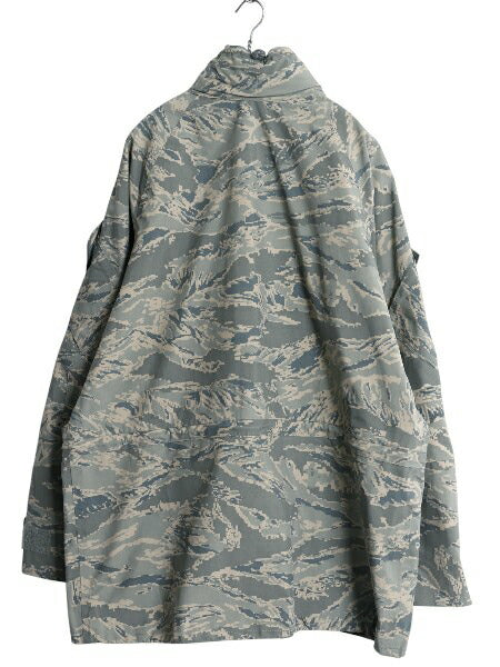 デッドストック 米軍実物 APECS デジタル タイガーカモ 迷彩 ゴアテックス ジャケット LARGE LONG 新品 09年製 ミリタリー USAF ABU ECWCS