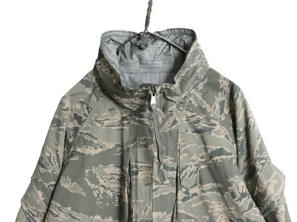 デッドストック 米軍実物 APECS デジタル タイガーカモ 迷彩 ゴアテックス ジャケット X-LARGE REGULAR / 新品 ミリタリー USAF ABU ECWCS