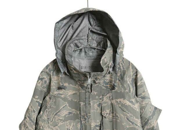 ほぼ デッドストック 米軍実物 APECS デジタル タイガーカモ 迷彩 ゴアテックス ジャケット MEDIUM REGULAR / ミリタリー USAF ABU ECWCS