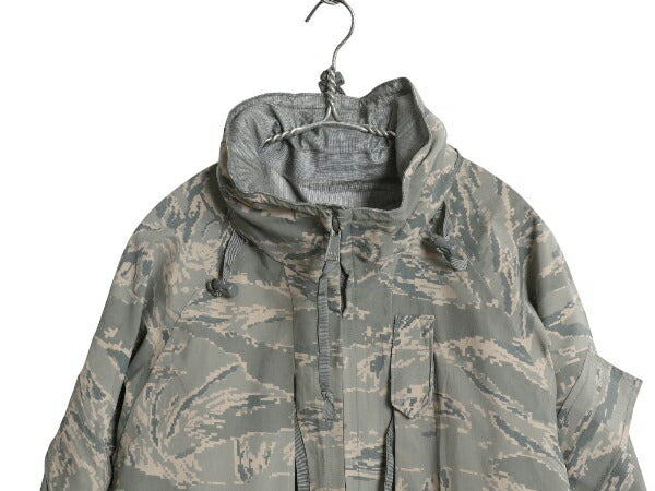 ほぼ デッドストック 米軍実物 APECS デジタル タイガーカモ 迷彩 ゴアテックス ジャケット MEDIUM REGULAR / ミリタリー USAF ABU ECWCS