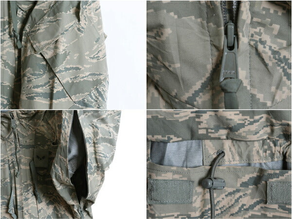 米軍実物 APECS デジタル タイガーカモ 迷彩 ゴアテックス ジャケット SMALL SHORT 08年製 ミリタリー USAF ABU ECWCS 軍物 ジャンパー