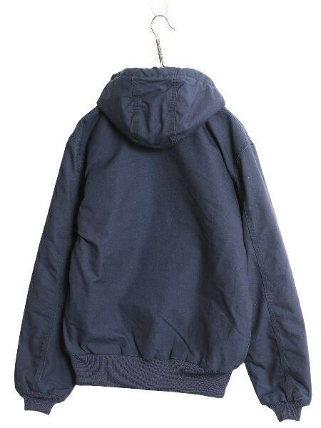 デッドストック US企画 カーハート アクティブ ジャケット メンズ M / 新品 ダック パーカー 中綿 キルティング ライナー フルジップ 企業