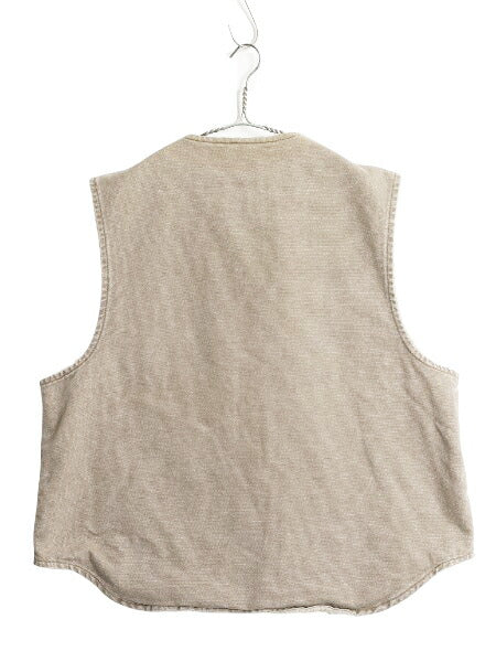 US企画 00s USA製 カーハート 裏 ボア ダック ベスト メンズ XL 古着 オールド パイル フリース ライナー 重ね着 フルジップ 大きいサイズ