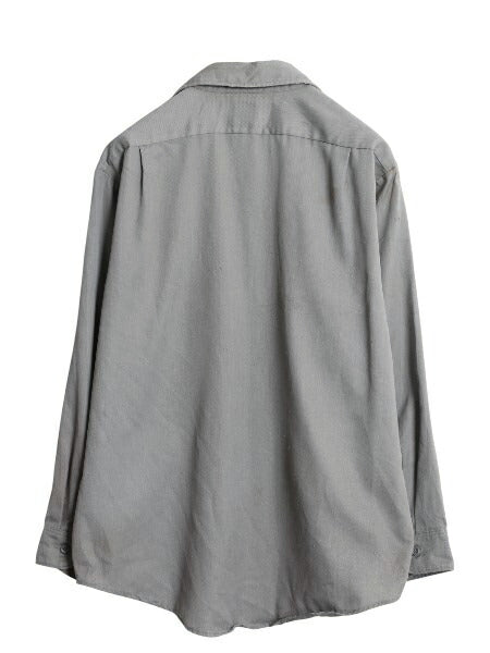 雰囲気系 70s USA製 リー チェトパ ツイル 長袖 ワーク シャツ メンズ L / ヴィンテージ 企業 ワッペン チェーンステッチ シワになりにくい