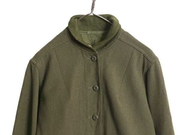 70s 米軍実物 US ARMY ウール フィールド ライナー ジャケット レディース M 程/ 76年製 ヴィンテージ 軍物 アーミー OG-108 ミリタリー