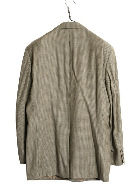 デッドストック チャップス ラルフローレン テーラード ジャケット メンズ L 程 新品 ポロ ブレザー スーツ シルク ウール チェック サマー