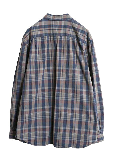 US企画 カーハート チェック ボタンダウン 長袖 シャツ メンズ XL Carhartt ワーク コットン マルチカラー ポケット付き 大きいサイズ 廃盤