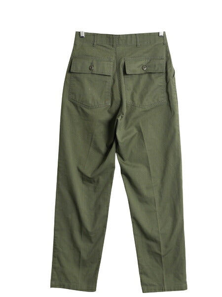 80s US ARMY 米軍実物 ベイカー パンツ 30 31 古着 ヴィンテージ ミリタリー ファティーグ ユーティリティ ストレート OG-507 軍物 カーキ