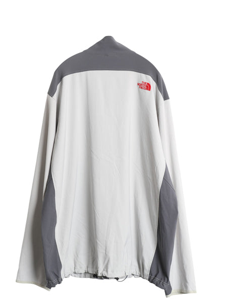 ノースフェイス フルジップ ソフトシェル ジャケット メンズ XXL 古着 アウトドア ストレッチ ジャンパー ブルゾン ジャージ 大きいサイズ