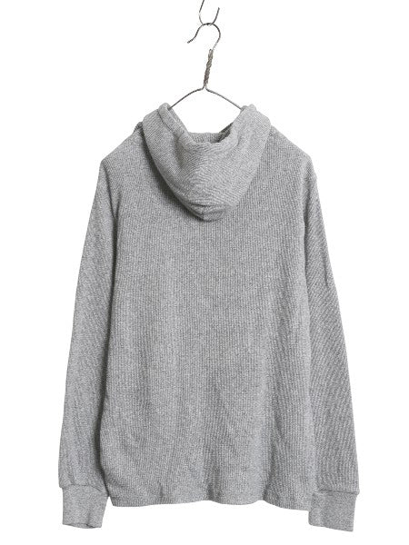 ポロ ラルフローレン サーマル フード パーカー メンズ M 古着 ロンT 長袖Tシャツ ワッフル プルオーバー カットソー ストレッチ シンプル
