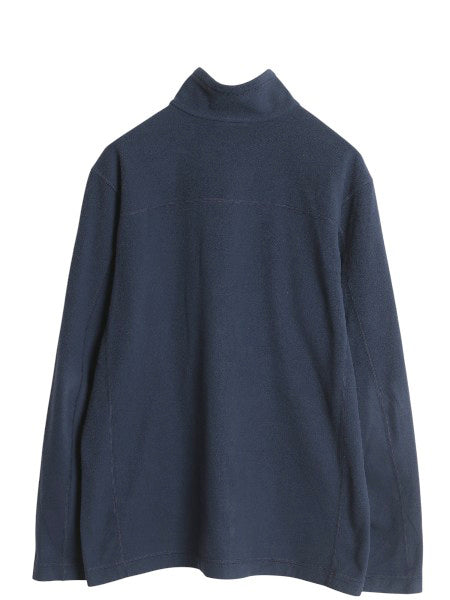 パタゴニア マイクロD ハーフジップ フリース プルオーバー メンズ L 19年製 アウトドア ロンT 長袖 Tシャツ ハイネック トップス ネイビー