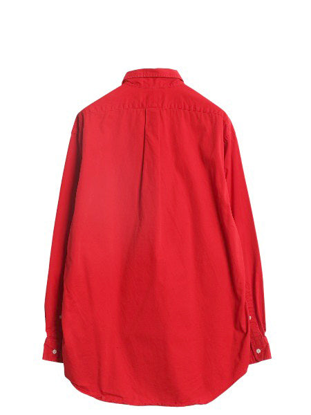 90s ラルフローレン 長袖 ボタンダウン シャツ メンズ M オールド ポロ 長袖シャツ ワンポイント コットン ワイシャツ カジュアル シンプル