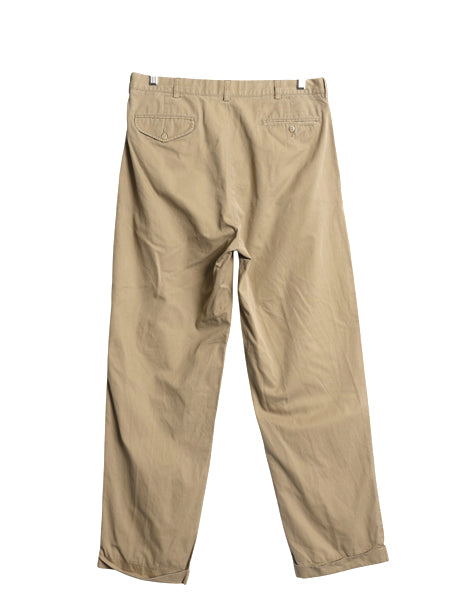 90s ポロ ラルフローレン コットン チノ パンツ メンズ 35 34 / オールド スラックス チノパン ストレート ツータック ポロチノ ベージュ