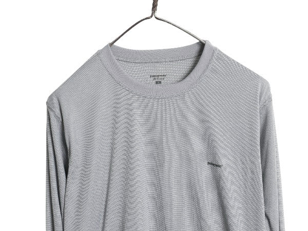 パタゴニア キャプリーン 長袖 Tシャツ メンズ L / 古着 06年製 アウトドア ストレッチ カットソー ロンT アンダーシャツ インナー グレー