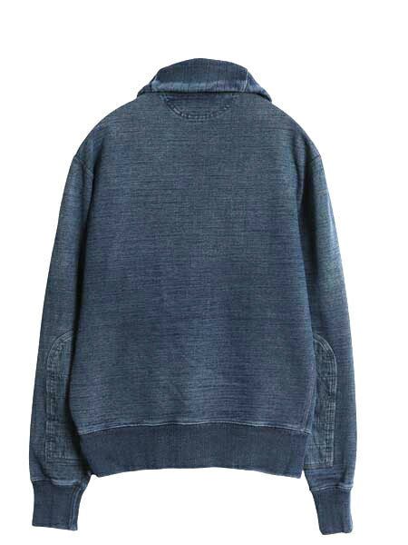 ポロ ラルフローレン ショールカラー スウェット メンズ S ヴィンテージ モデル インディゴ トレーナー 裏起毛 ミリタリー ジープセーター