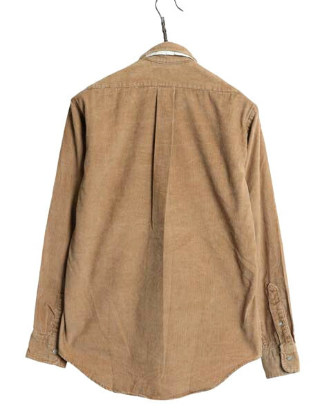 デッドストック 90s ポロ ラルフローレン 細畝 コーデュロイ 長袖 ボタンダウン シャツ キッズ XL メンズ S 程/ 新品 オールド 長袖シャツ